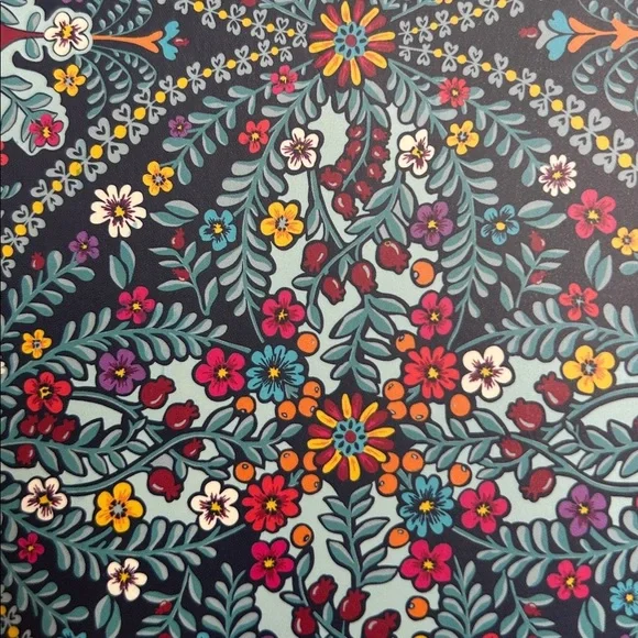 Vera Bradley Kaleidoscope Navy Blue Market Coupon Organizer With Notepad - Picture 4 of 10